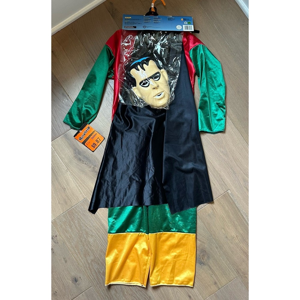 Vintage 1997 DC Comics‎ Rubies ROBIN from Batman Halloween Costume Childs Medium